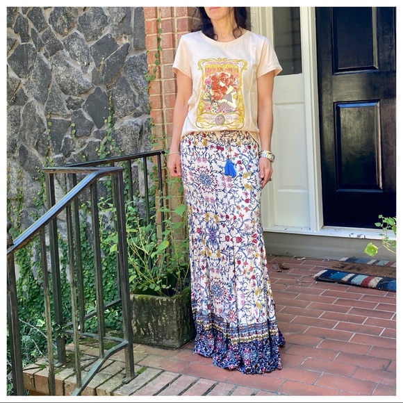 ✨LAST ONE✨Boho Gypsy Chic Maxi skirt - Picture 5 of 8
